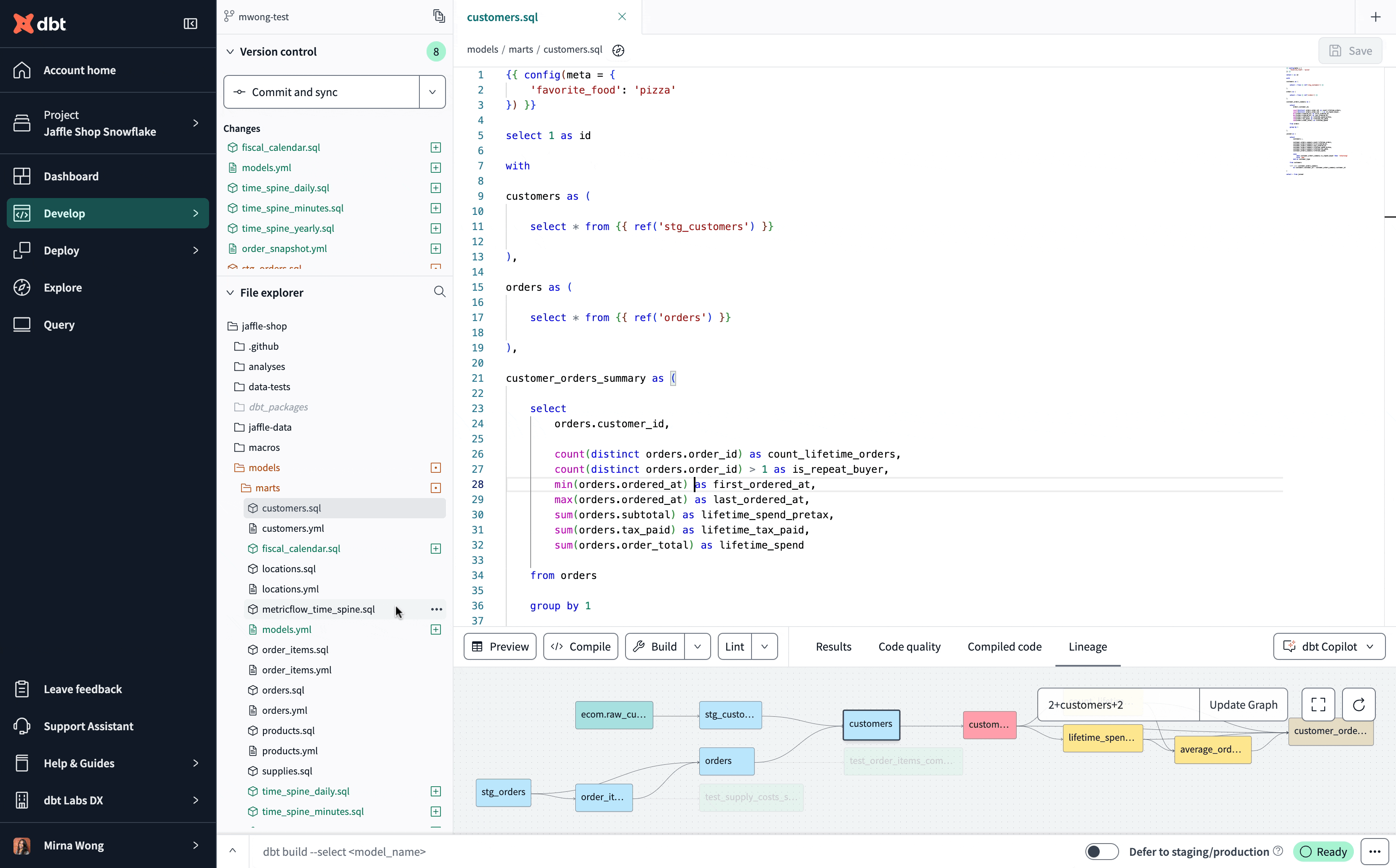 Create a support ticket in dbt Cloud